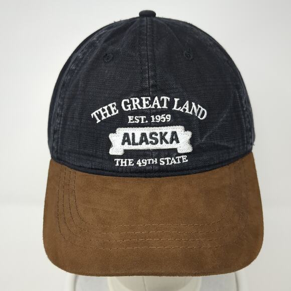The Great Land Est 1959 Alaska The 49th State Baseball Cap Black OS ACE USA - Picture 2 of 9